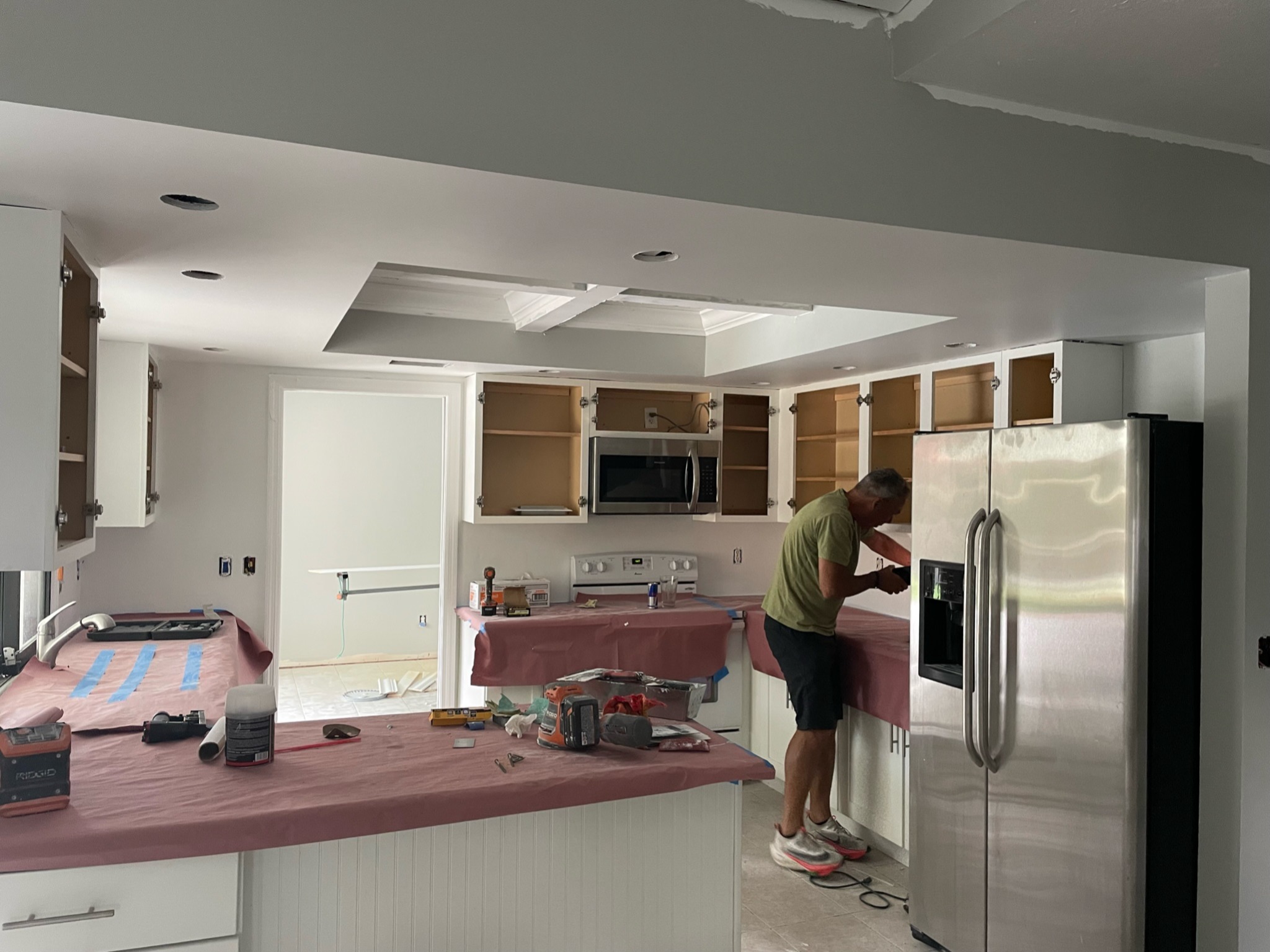Vero Beach kitchen during renovation
